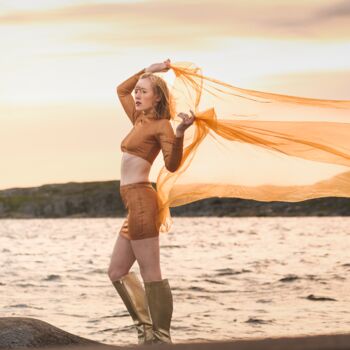 @LISA.kr54 – ep.2 … Faishion, Editorial, Hut, Meer, Sonnenuntergang, Leuchtturm