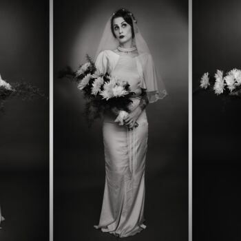 Silke aka @Madame Donna de la Miez - Vintage Brautkleidshooting in 2019