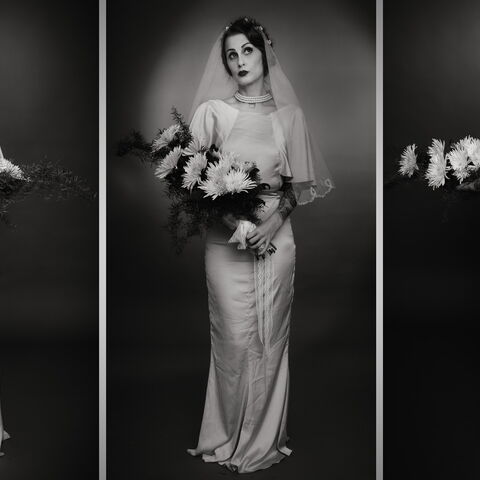 Silke aka @Madame Donna de la Miez - Vintage Brautkleidshooting in 2019