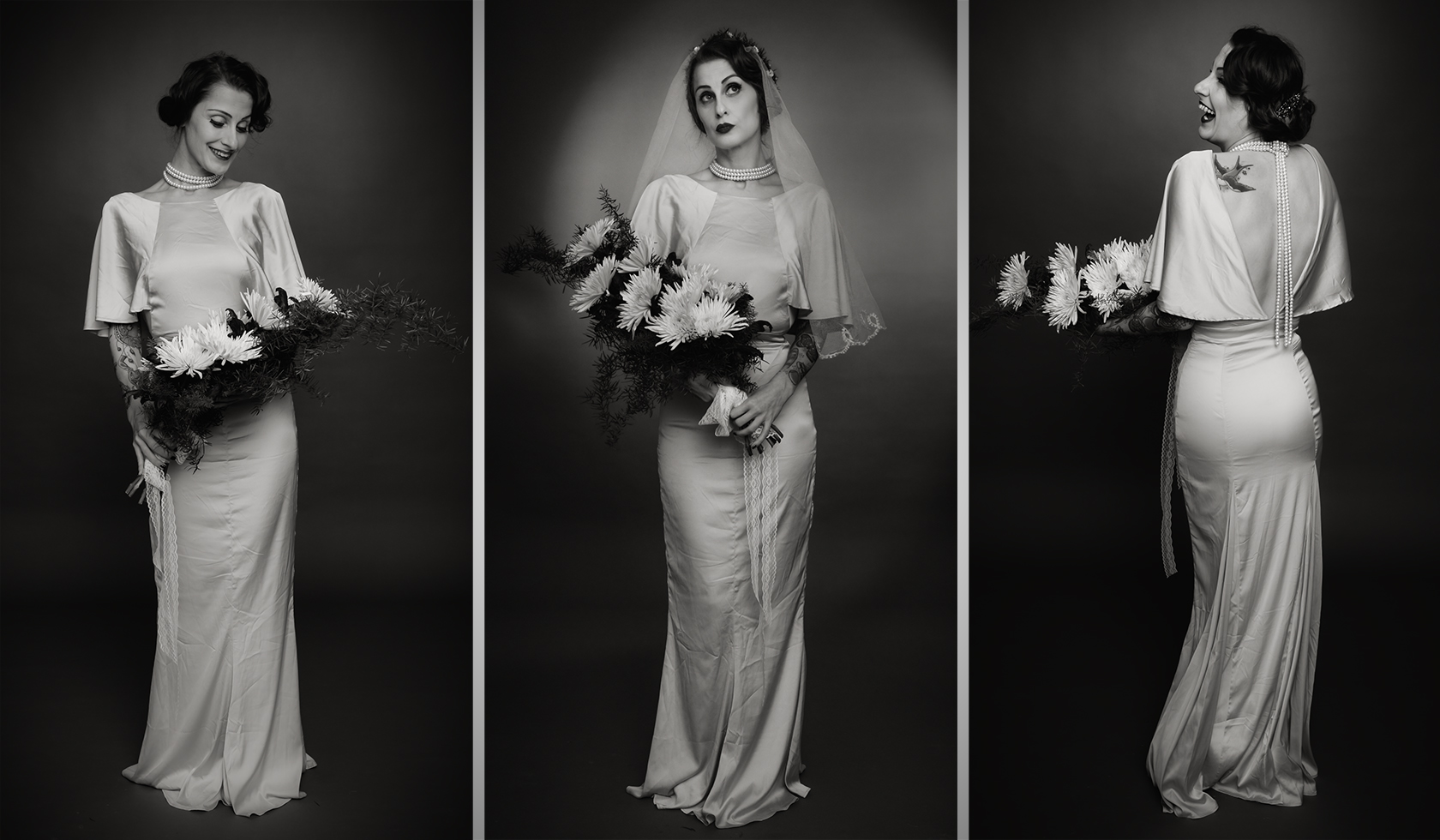 Silke aka @Madame Donna de la Miez - Vintage Brautkleidshooting in 2019